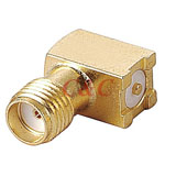 SMA Right Angle Surface Mount Jack Receptacle