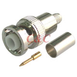 MHV Straight Plug Crimp for RG59u , RG62A/u , RG210u